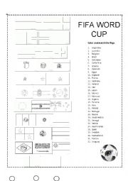 English Worksheet: FIFA World Cup 2018 Flags