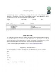 English Worksheet: Zombie Challenge Series