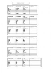 English Worksheet: REGULAR VERBS