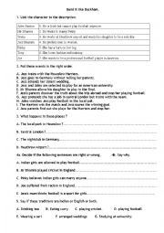 English Worksheet: Bend it like Beckham WS 3 of 4 - CE