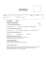 English Worksheet: The Canterville Ghost 
