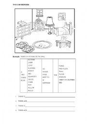 English Worksheet: There is/  There are