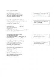 English Worksheet: Used To - Song: Catch by the Cure lyrics and listening exercise