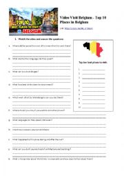 English Worksheet: Video about Belgium