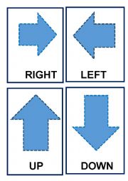 English Worksheet: Flash-Cards Directions