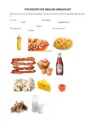 English Worksheet: English Breakfast