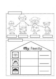 English Worksheet: MY FAMILY