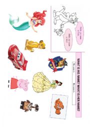 English Worksheet: His name - Her name