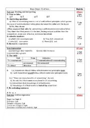 English Worksheet: bac blanc for third year ethics +astronomy 