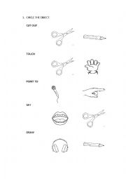 English Worksheet: CIRCLE THE OBJECT