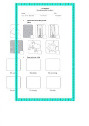 Weather worksheet