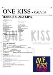 English Worksheet: One Kiss - Calvin Harris & Dua Lipa