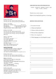 English Worksheet: Live It Up  (2018 FIFA World Cup Russia)