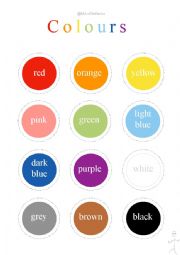 English Worksheet: Milous The Basics - Colours - Poster 2