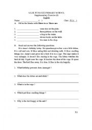 primary 2 worksheet