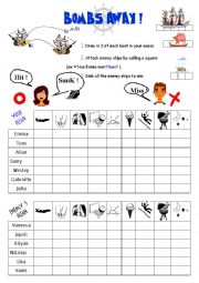 English Worksheet: Bombs away