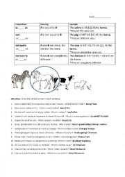 English Worksheet: As...as Comparisons