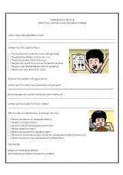 English Worksheet: Video Activity - Bullying (with Answer key)