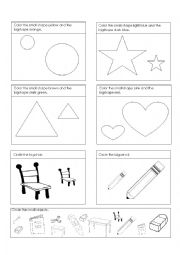 English Worksheet: big/small 