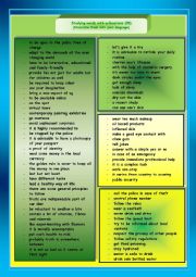 English Worksheet: Collocations 30