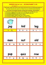 English Worksheet: COLOURING, Vocabulary, 019 ... ALPHABET 2-JKL