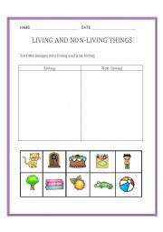 Living and non-living things