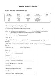 English Worksheet: At the pharmacy-eye drops