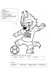 English Worksheet: Russia 2018 World cup