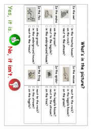 English Worksheet: Forest Animals