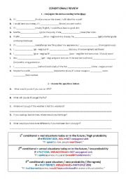 English Worksheet: Conditionals