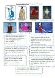 English Worksheet: Physical description : King Arthur