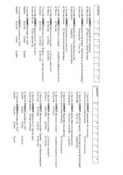 English Worksheet: 7TH GRADE THERE TO BE, CAN, IMPERATIVE, CARTOON