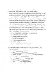 English Worksheet: Present Simple