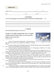 English Worksheet: Another test on 