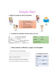 English Worksheet: simple past