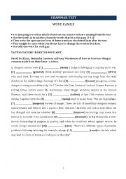 English Worksheet: Word Family Exercise