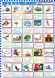 English Worksheet: What did they do these holidays? past simple