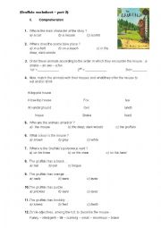 Gruffalo worksheet - comprehension