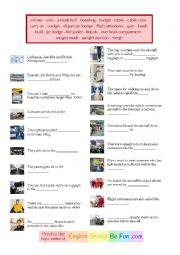 English Worksheet: Air Travel vocabulary