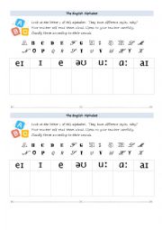 English Worksheet: English alphabet Phonetic chart