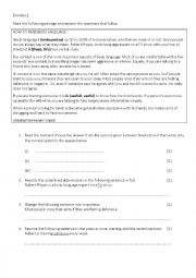 English Worksheet: Integrated Grammar Exercise