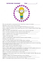 English Worksheet: PASS THE WORD - EQUALPHABET