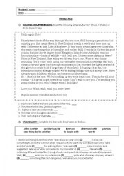 English Worksheet: Test - Upper Intermediate level