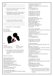 English Worksheet: Dua lipa - relationships