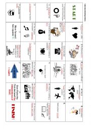 English Worksheet: Boardgame - subject and object questions