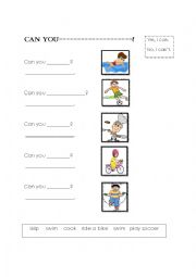 English Worksheet: Leisure Activities