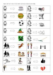 English Worksheet: Going to - situations 