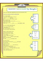 English Worksheet: Manic monday