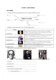 English Worksheet: scientists achievements