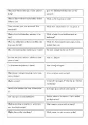 English Worksheet: game